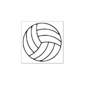 Einfache Volleyball-Mini-Briefmarke für Sportfans Gummistempel (Prägung)