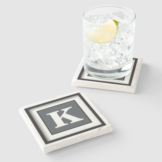 Einfache Vollfarbe anzeigen Steinuntersetzer (Seitenansicht)