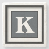 Einfache Vollfarbe anzeigen Steinuntersetzer (Vorderseite)