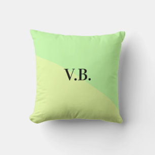 Einfache Vollfarben mit dem Namen Text monogramm g Kissen