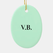 Einfache Vollfarbenkennzeichnung Hinzufügen von Te Keramik Ornament (Hinten)