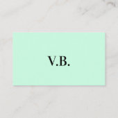 Einfache Vollfarbenkennzeichnung Hinzufügen von Te Platzkarte (Rückseite)