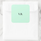 Einfache Vollfarbenkennzeichnung Hinzufügen von Te Quadratischer Aufkleber (Tasche)