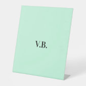 Einfache Vollfarbenkennzeichnung Hinzufügen von Te Sockelschild (Vorderseite)