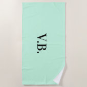 Einfache Vollfarbenkennzeichnung Hinzufügen von Te Strandtuch (Vorderseite)