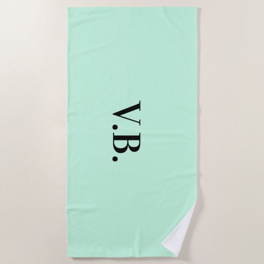 Einfache Vollfarbenkennzeichnung Hinzufügen von Te Strandtuch (Vorderseite)