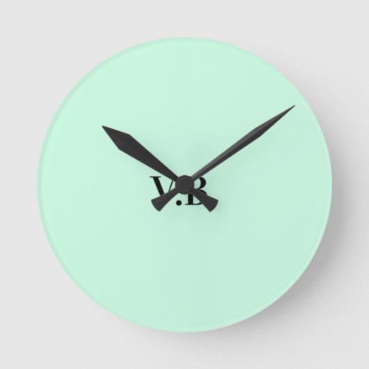 Einfache Vollfarbenkennzeichnung Runde Wanduhr (Vorderseite)