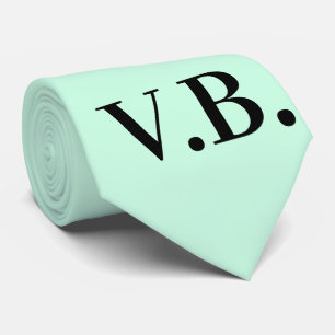 Einfache Vollfarbigkeit Hinzufügen Name Text Monog Krawatte