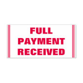 Einfache "VOLLSTÄNDIGE ZAHLUNG ERHALTEN" Briefmark Permastempel (Design)