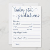 Einfache Vorhersage | Dusty Blue Keepake Card Einladung (Vorderseite)