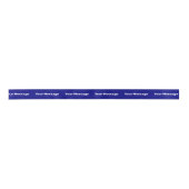 Einfache Vorlage für blau und weiß (Navy) Satinband (Vorderseite)