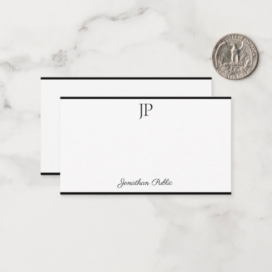 Einfache Vorlage für das Handschreiben von Skriptm (Vorderseite/Rückseite Beispiel)