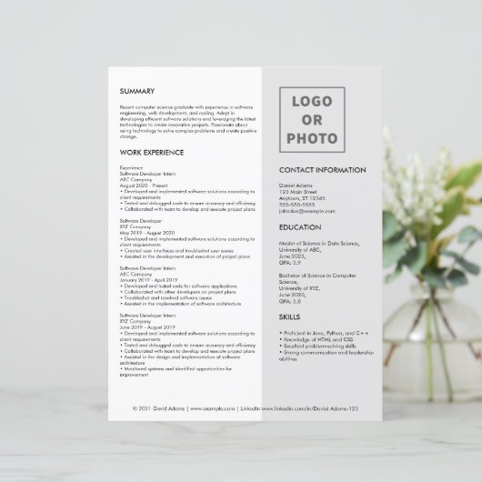 Einfache Vorlage für den modernen grauen Weißen Gr (Stehend Vorderseite)