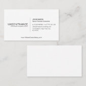 Einfache Vorlage für die individuell anpassbare Vi Visitenkarte (Vorne/Hinten)