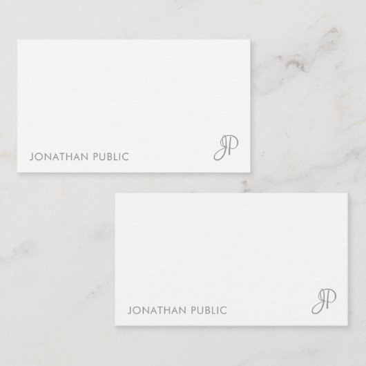 Einfache Vorlage für die personalisierte Handschri (Vorne/Hinten)