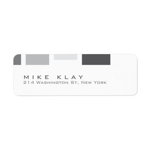 Einfache Vorlage für die Rücksendeadresse (Vorne)