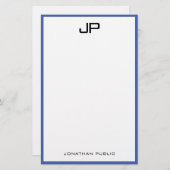 Einfache Vorlage für die Schreibweise Handgeschrie Briefpapier (Vorne/Hinten)