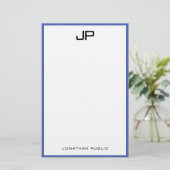 Einfache Vorlage für die Schreibweise Handgeschrie Briefpapier (Stehend Vorderseite)