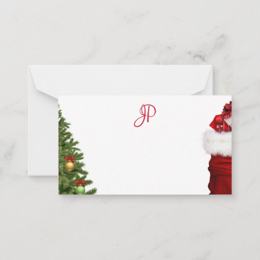 Einfache Vorlage für die Weihnachtshandschrift (Rückseite)