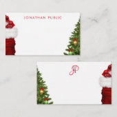 Einfache Vorlage für die Weihnachtshandschrift (Vorne/Hinten)