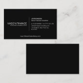 Einfache Vorlage für eine benutzerdefinierbare sch Visitenkarte (Vorne/Hinten)