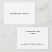 Einfache Vorlage für Handschrift Beruflich Visitenkarte (Vorne/Hinten)