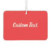 Einfache Vorlage für helle, rote und weiße Skripte Autolufterfrischer (Rückseite)