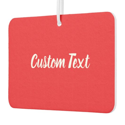 Einfache Vorlage für helle, rote und weiße Skripte Autolufterfrischer (Links)