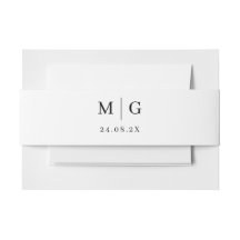 Einfache Vorlage für Hochzeitband Minimalistisch