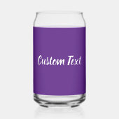 Einfache Vorlage für Lila und weiße Skripte Dosenglas (Vorderseite)