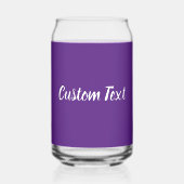 Einfache Vorlage für Lila und weiße Skripte Dosenglas (Rückseite)