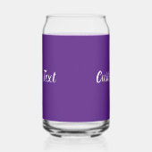 Einfache Vorlage für Lila und weiße Skripte Dosenglas (Rechts)