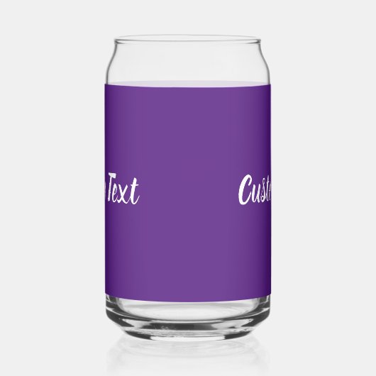 Einfache Vorlage für Lila und weiße Skripte Dosenglas (Rechts)