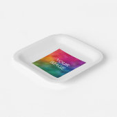 Einfache Vorlage für Party Erstellen Sie Ihre eige Pappteller (Gewinkelt)