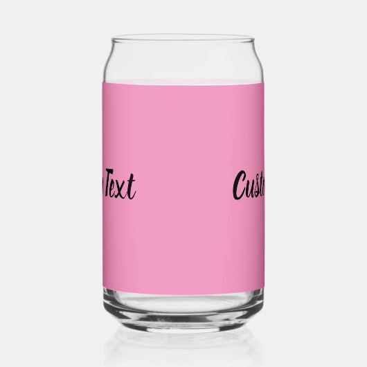 Einfache Vorlage für rosa und schwarze Skripte Dosenglas (Rechts)