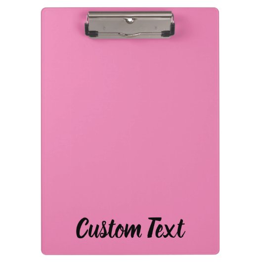 Einfache Vorlage für rosa und schwarze Skripte Klemmbrett (Vorderseite)
