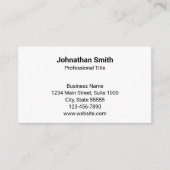 Einfache Vorlage für Schlichten, generischen QR-Co Visitenkarte (Vorderseite)