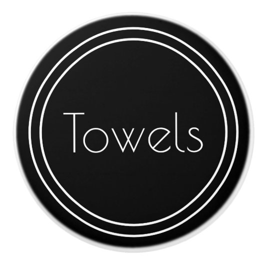 Einfache Vorlage für Schwarz und Weiß Keramikknauf (Vorderseite)