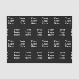 Einfache Vorlage für Schwarze Logos Seidenpapier