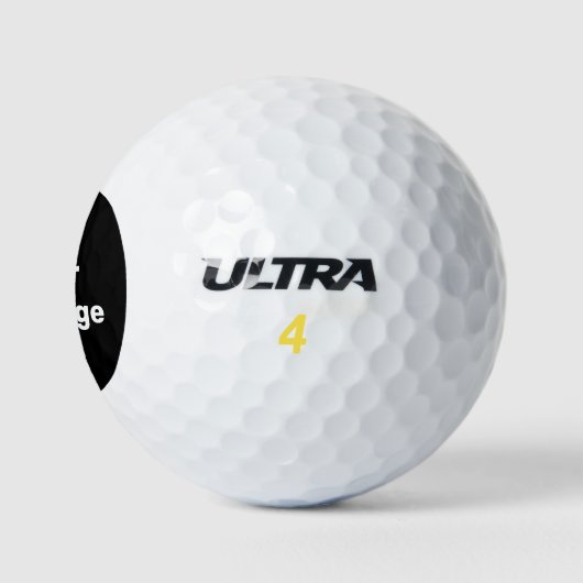 Einfache Vorlage für Schwarzweiß-Namen Golfball (Logo)