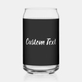 Einfache Vorlage für Schwarzweiß-Skripte Dosenglas (Vorderseite)