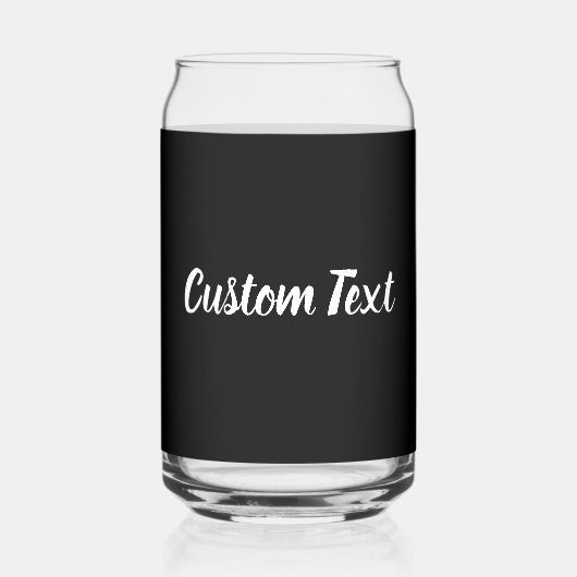 Einfache Vorlage für Schwarzweiß-Skripte Dosenglas (Rückseite)