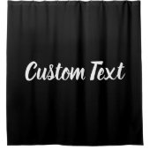 Einfache Vorlage für Schwarzweiß-Skripte Duschvorhang (Vorderseite)