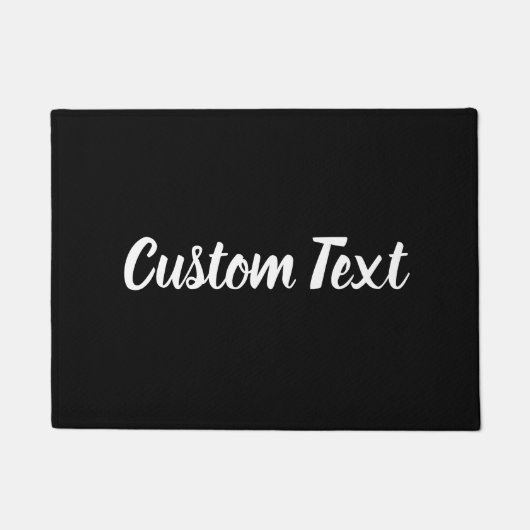 Einfache Vorlage für Schwarzweiß-Skripte Fußmatte (Vorderseite)