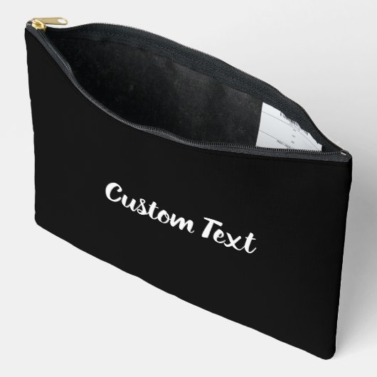 Einfache Vorlage für Schwarzweiß-Skripte Zubehörtasche (Offen)