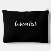 Einfache Vorlage für Schwarzweiß-Skripte Zubehörtasche (Rückseite)