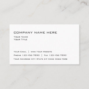 einfache Vorlage für Visitenkarten Visitenkarte