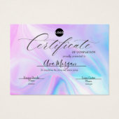 Einfache Vorlage für Zertifikate - Holografischer  (Vorderseite)