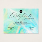 Einfache Vorlage für Zertifikate - Holografischer  (Vorderseite)