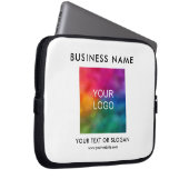 Einfache Vorlage Laden Sie hier Ihr Firmenlogo hoc Laptopschutzhülle (Vorne Rechts)